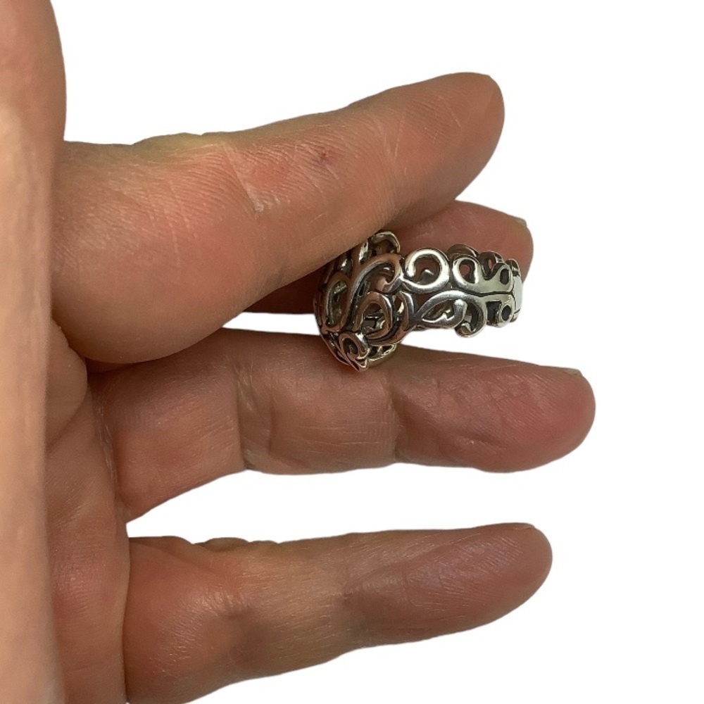 - Carolyn Pollack sterling silver filigree dome ring - Picture 3 of 7